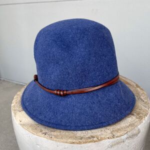 Filippo Catarzi Wool Felt Bucket Hat with Leather Band | Made in Italy O/S